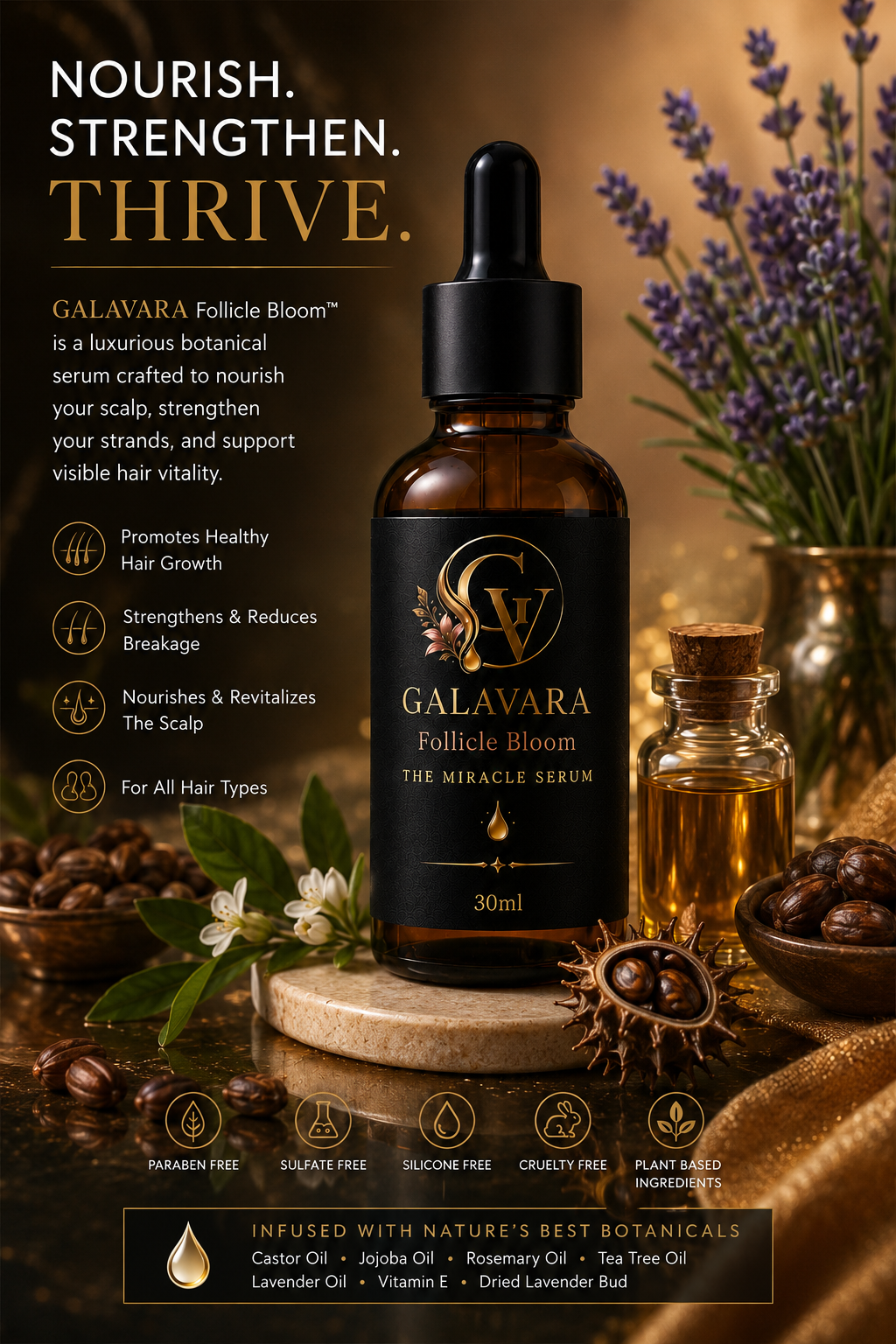 Galavara Follicle Bloom- Hair Growth Serum