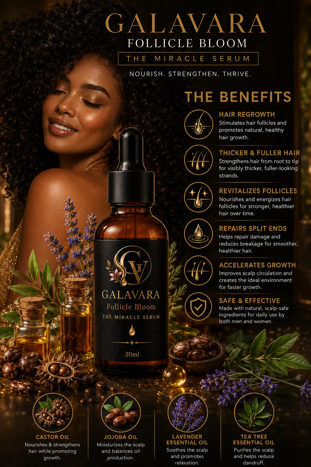 Galavara Follicle Bloom- Hair Growth Serum